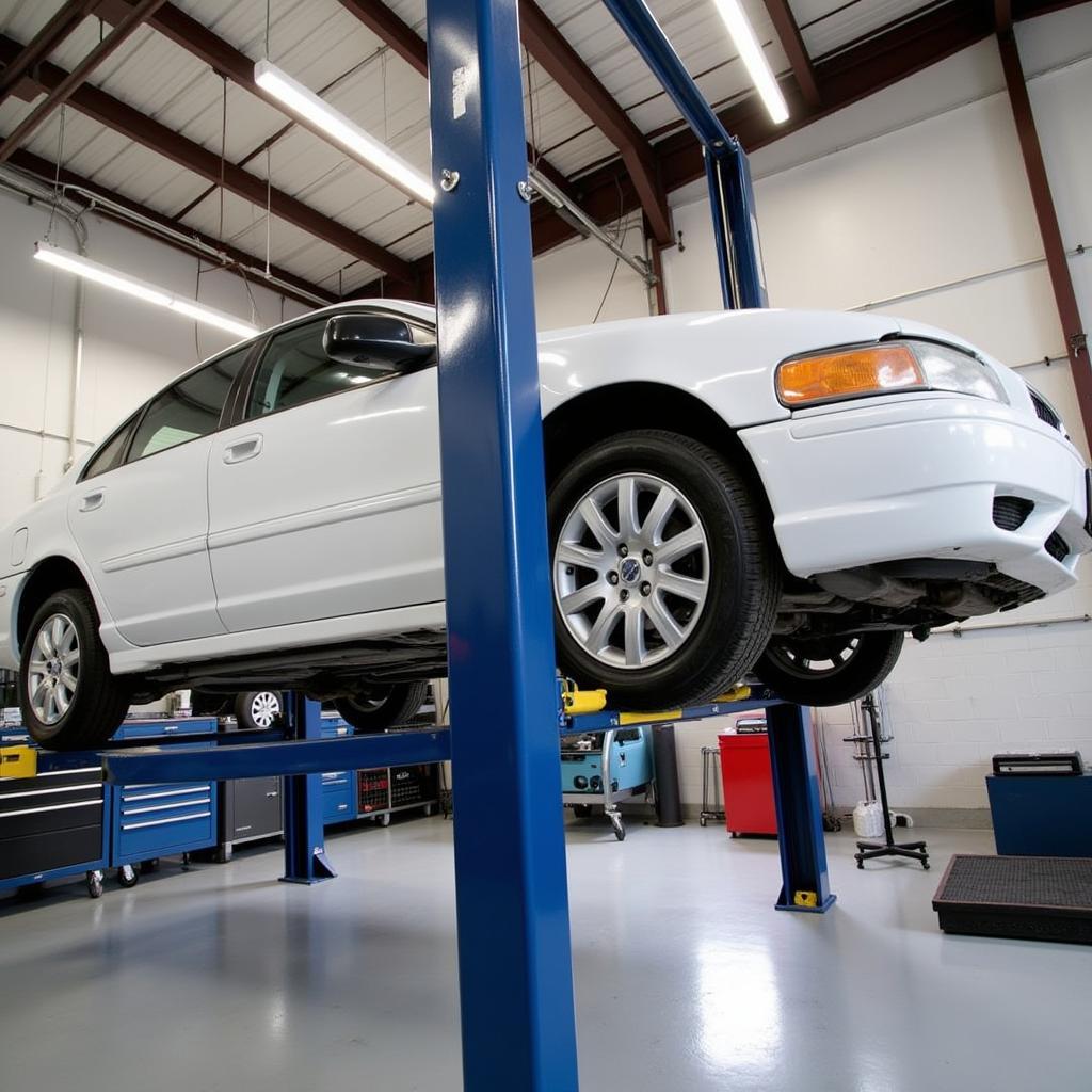 Auto Service Lawrence Township - Car on Lift