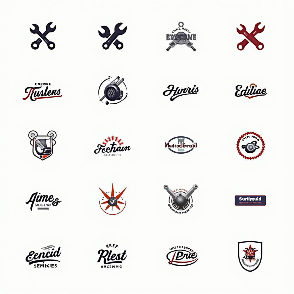 Auto Service Logo Design Elements