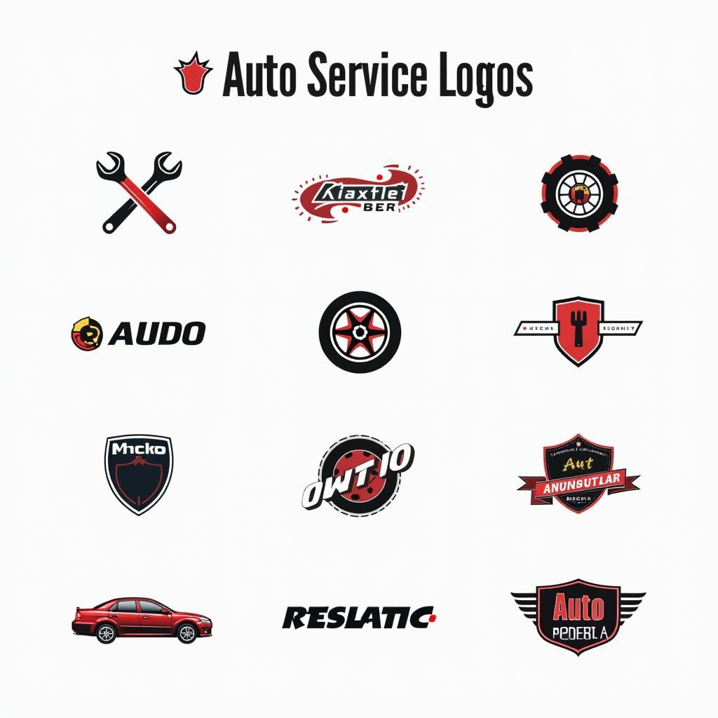 Auto Service Logo Design Elements