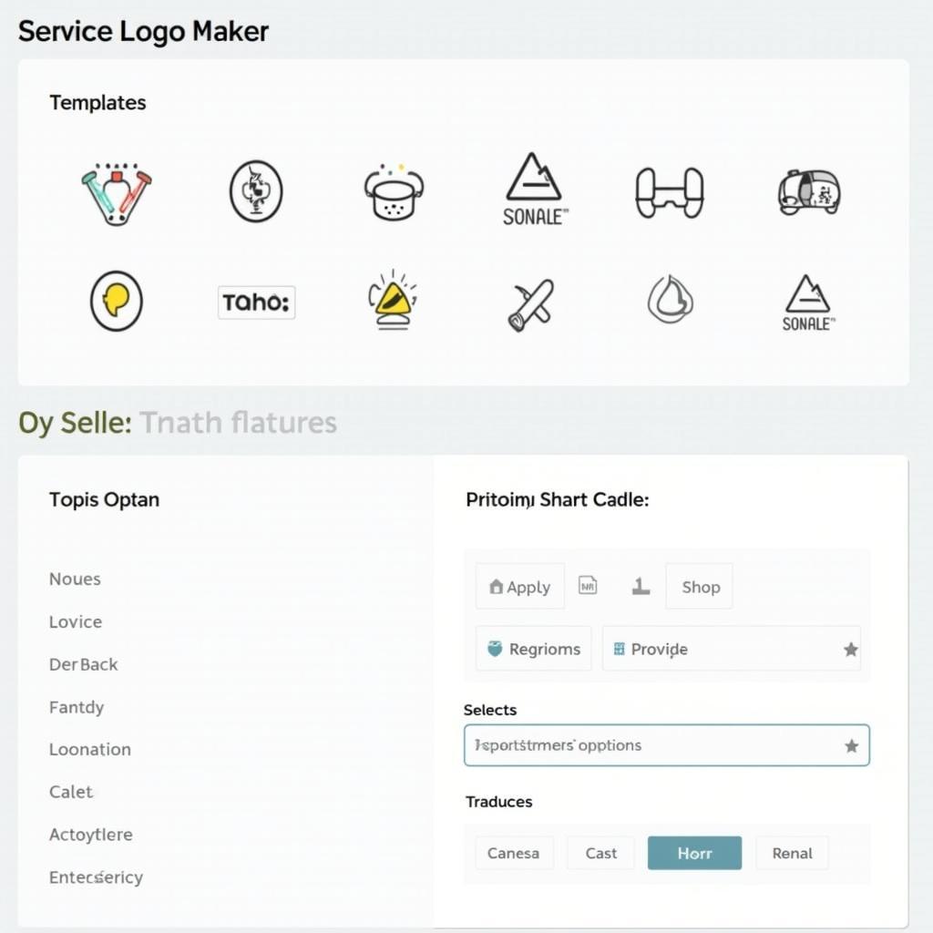 Auto Service Logo Maker Interface