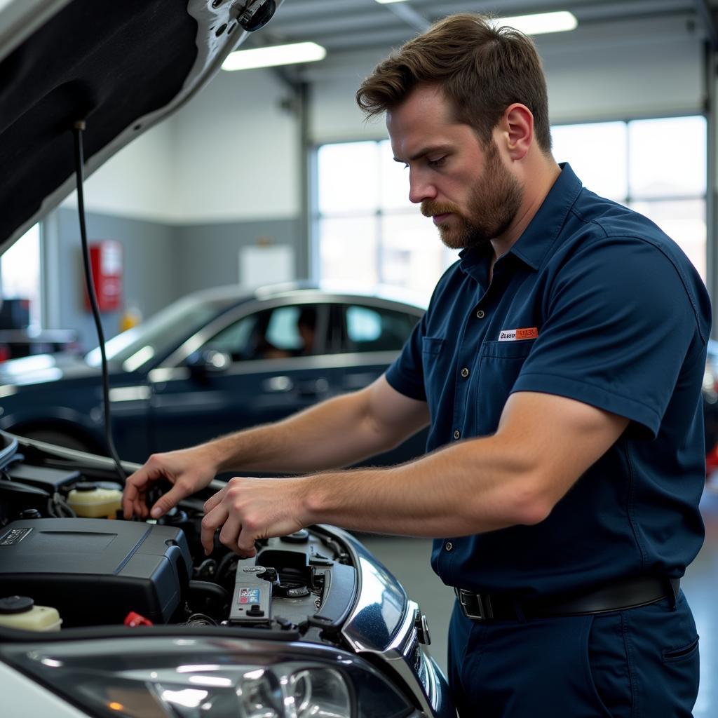 Experienced Technician Performing Auto Service in Orange Beach, AL