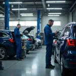 Modern auto service garage in Ramstein