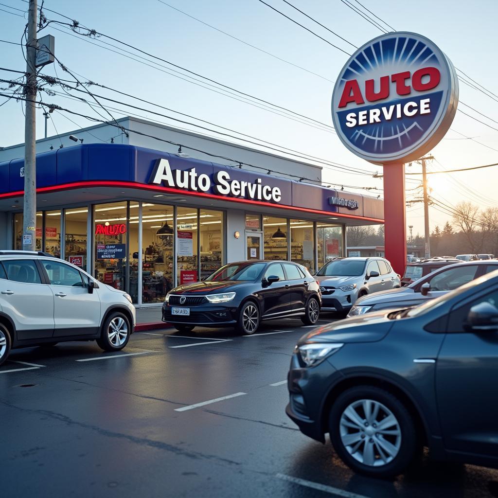 Car repair shop on Rand Rd in Arlington Heights