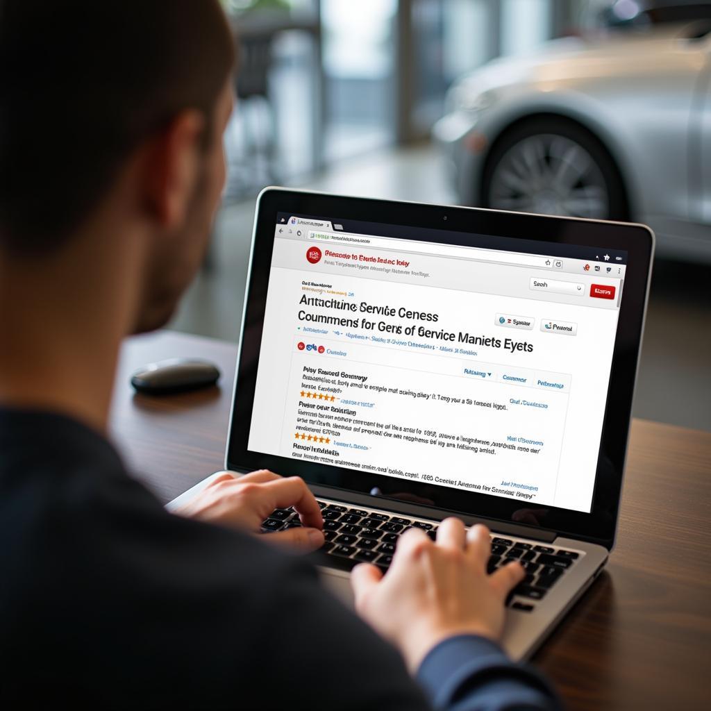 Checking Online Reviews for Auto Service in Prescott