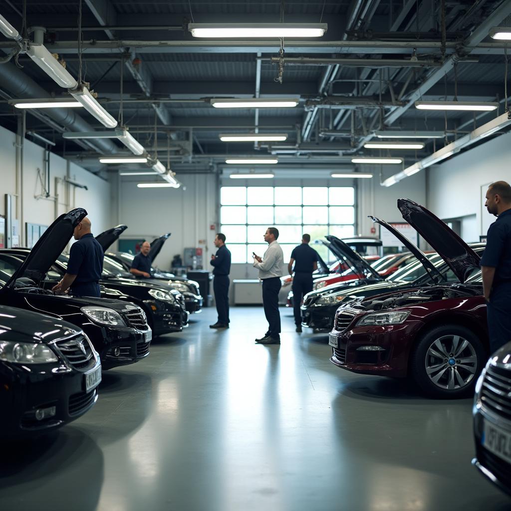 Inside an Auto Service Shop in Houten