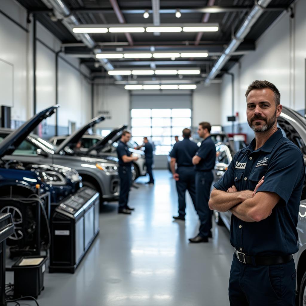 Modern auto service shop in Mesa, Arizona