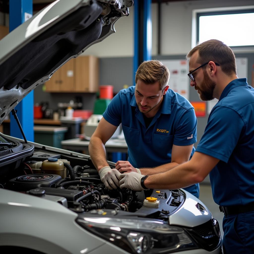 Auto service technicians working in Sioux Falls, SD