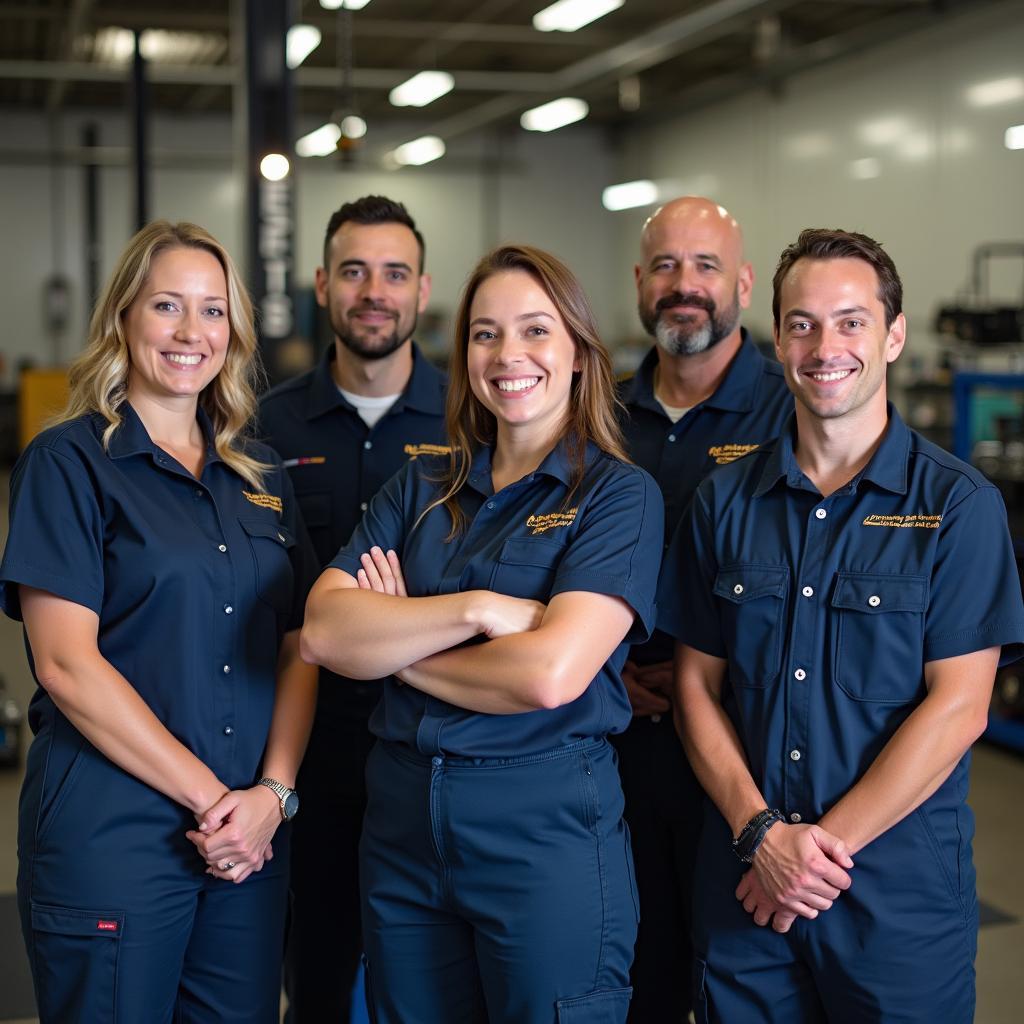 Team of automotive technicians in Orion Township