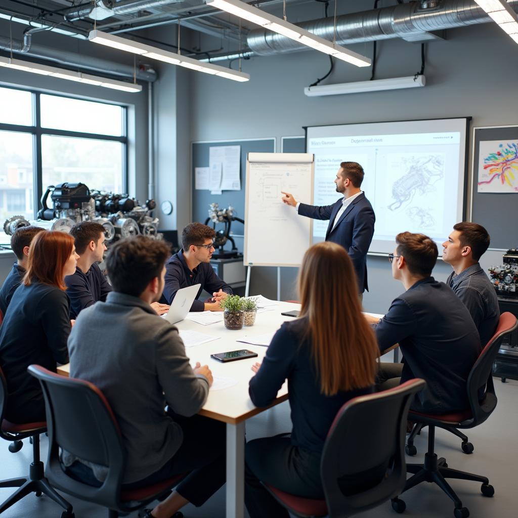 Modern Auto Service Training Classroom