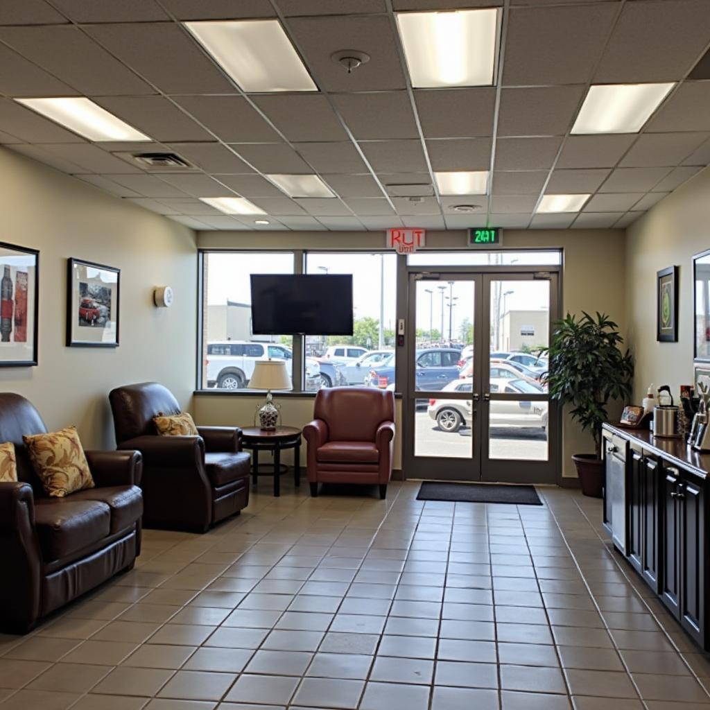 Comfortable Auto Service Waiting Area