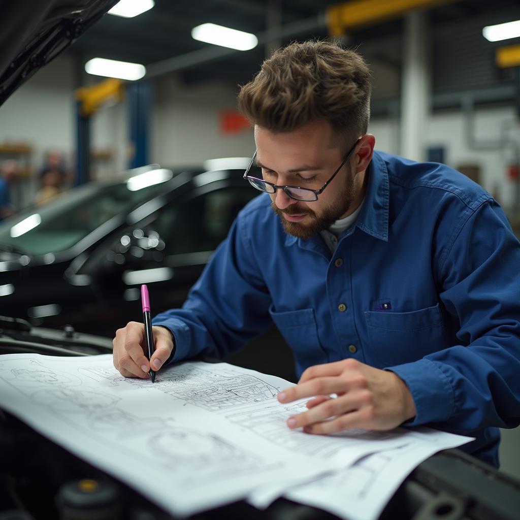 Auto Service Worker Studying