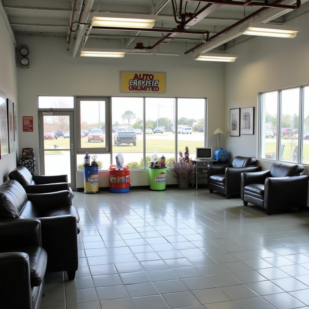 Auto Services Unlimited Customer Waiting Area