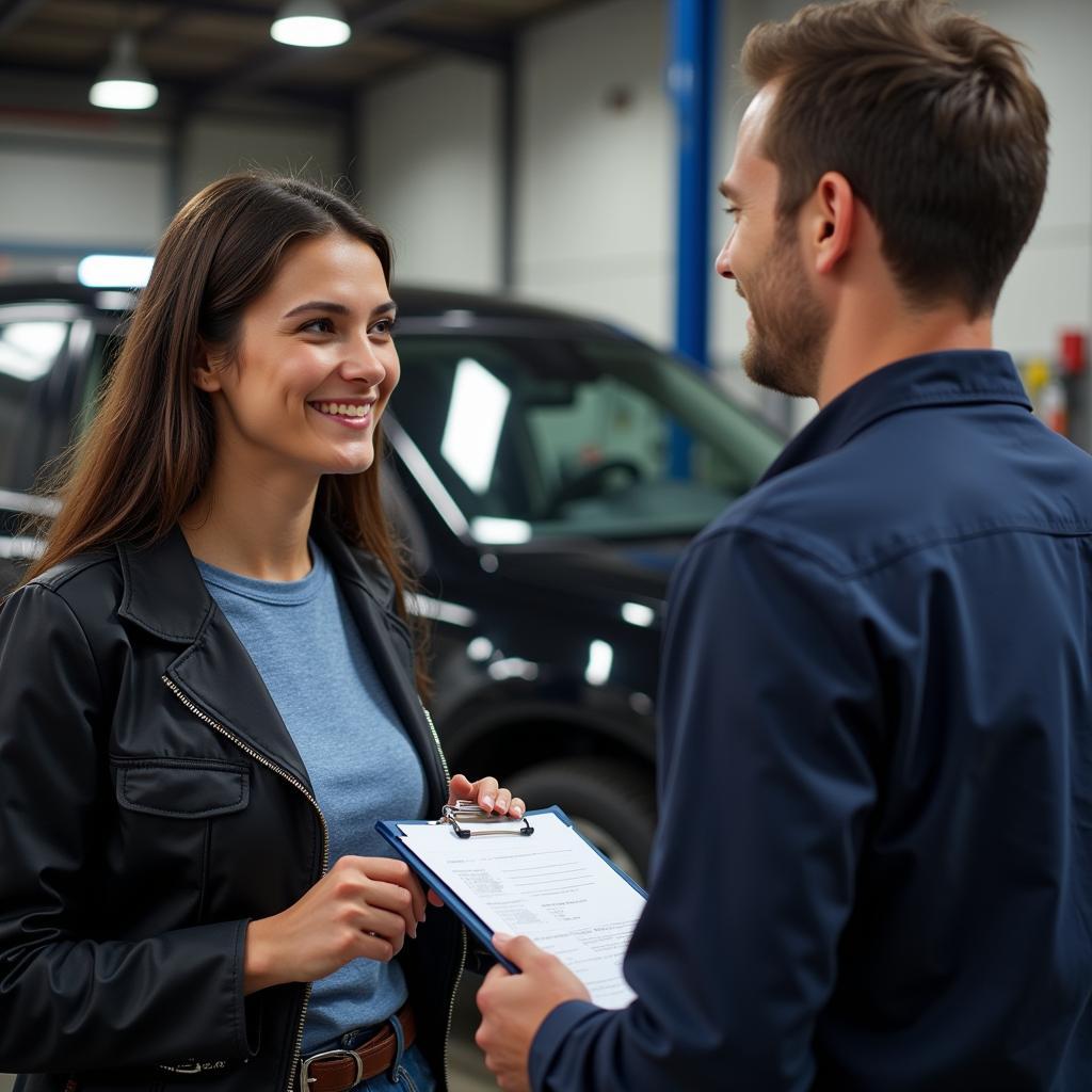 Auto Shop Customer Service Interaction