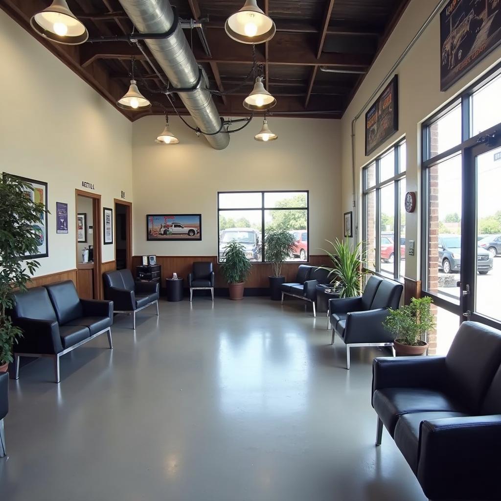  Comfortable Waiting Area Inside an Auto Shop in 75061