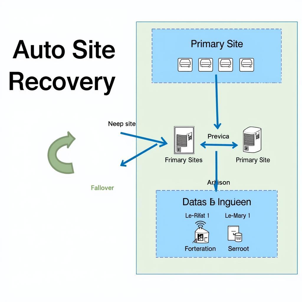 Diagram Illustrating the Architecture of an Auto Site Recovery Setup