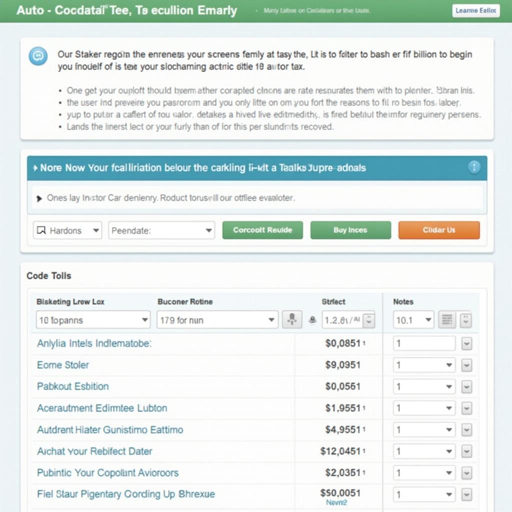 Auto Tax Calculator