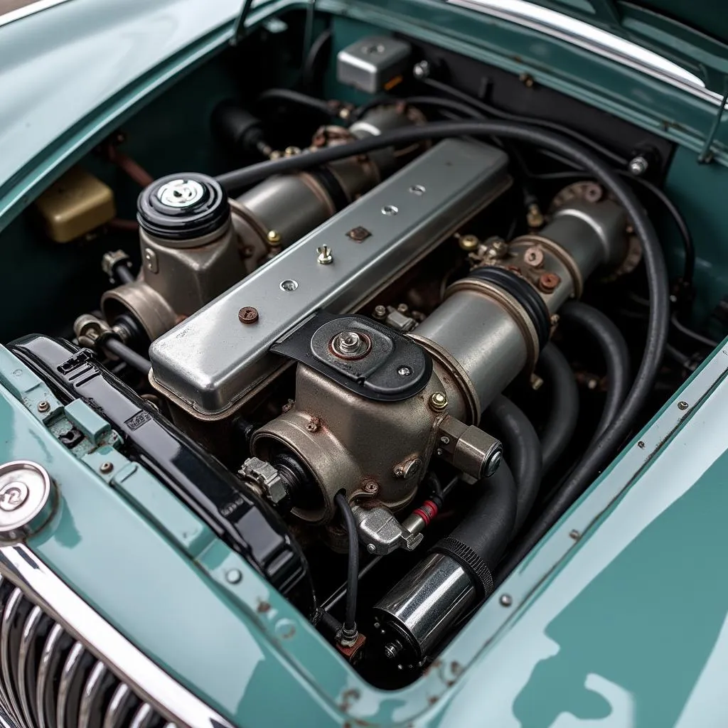 Inside the Engine Bay of a Classic Auto Union