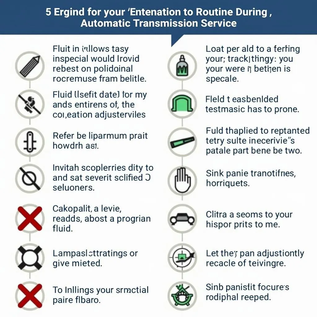 Automatic Transmission Service Checklist