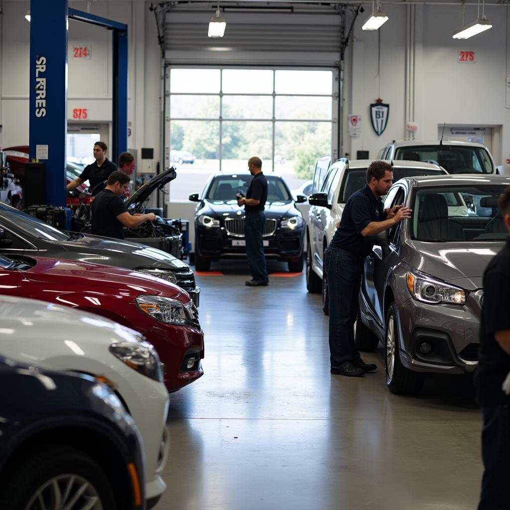 Modern auto service center in Avon Ohio