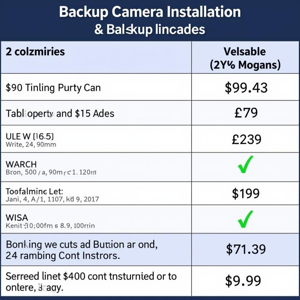 Backup Camera Installation Cost Breakdown