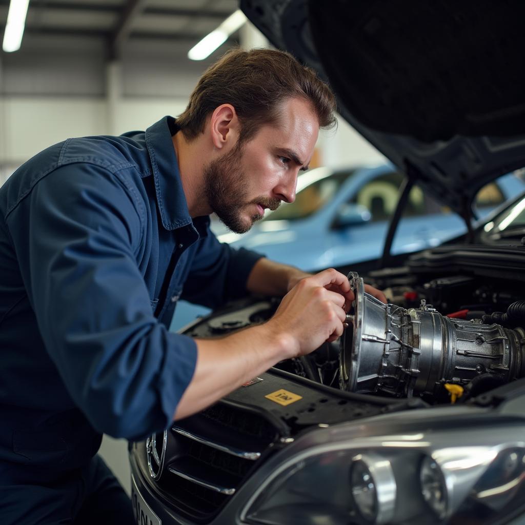 Bastone Mechanic Repairing Transmission