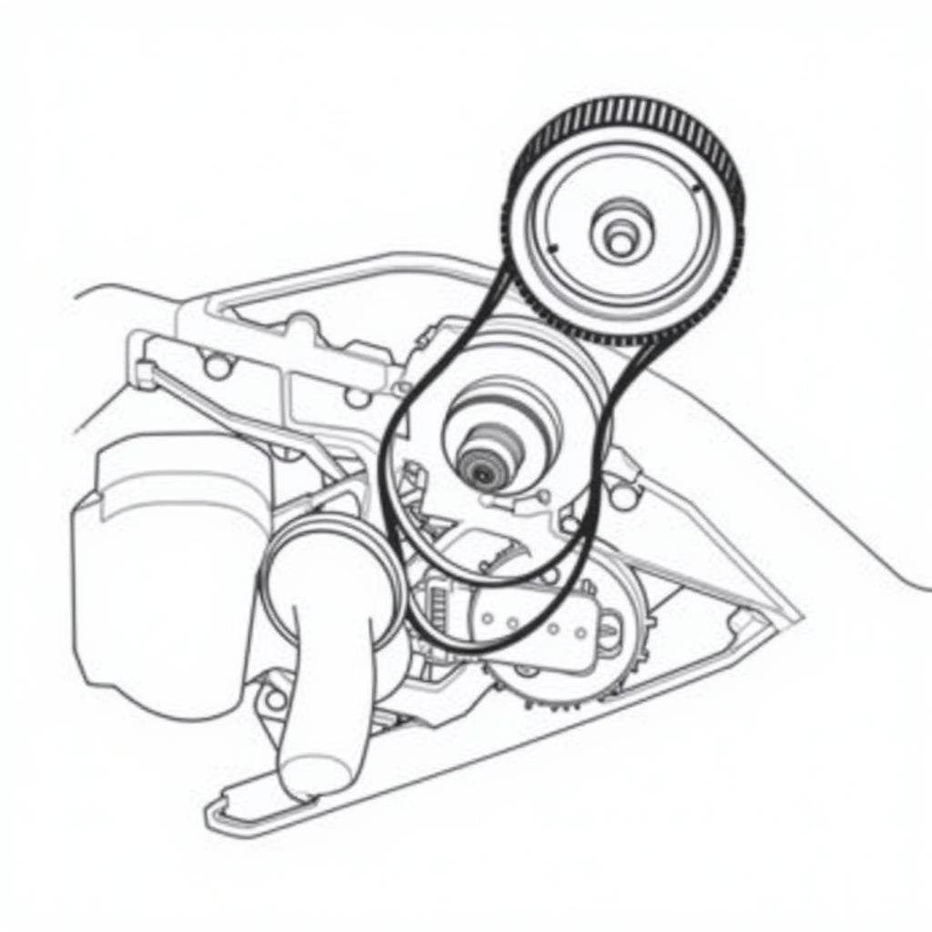 Car Engine Belt Tensioner Diagram