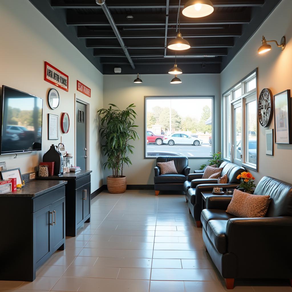 Comfortable and modern waiting area at Berdar Auto Service