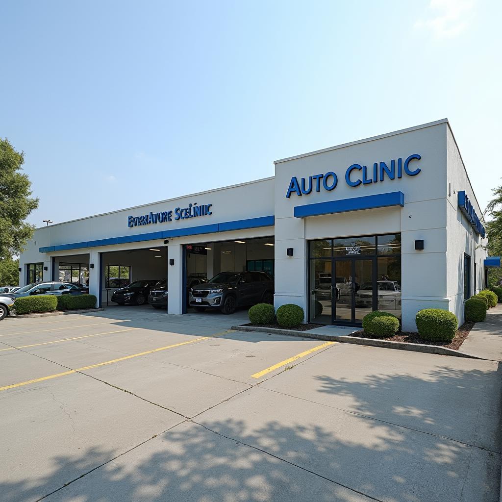 Modern Auto Clinic Exterior in Bergenfield