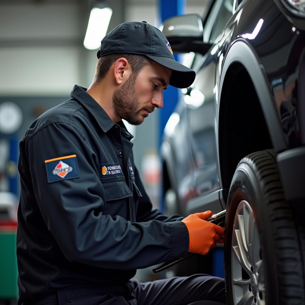 Bishop Tire & Auto Service Technician at Work