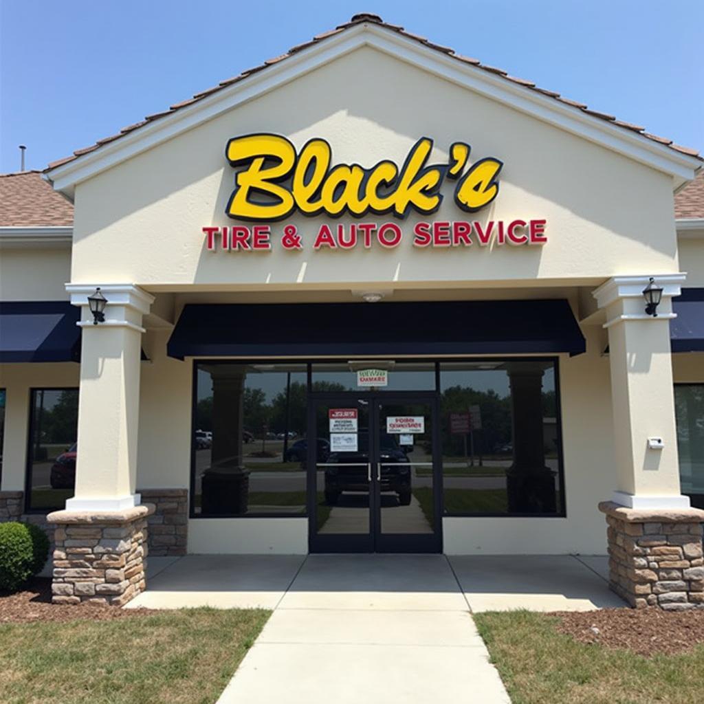 Black's Tire & Auto Service New Bern NC Shop Front