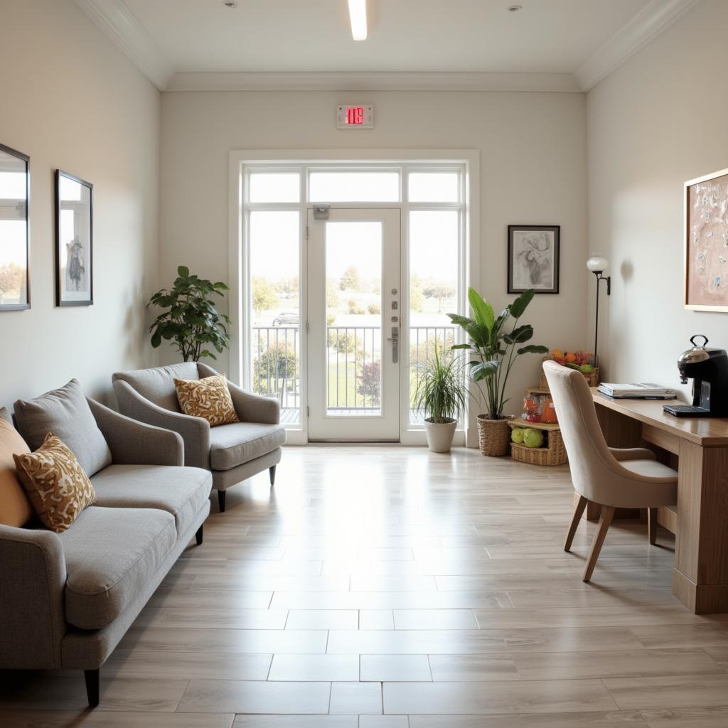 Comfortable and clean customer waiting area at Black's Tire & Auto Services.