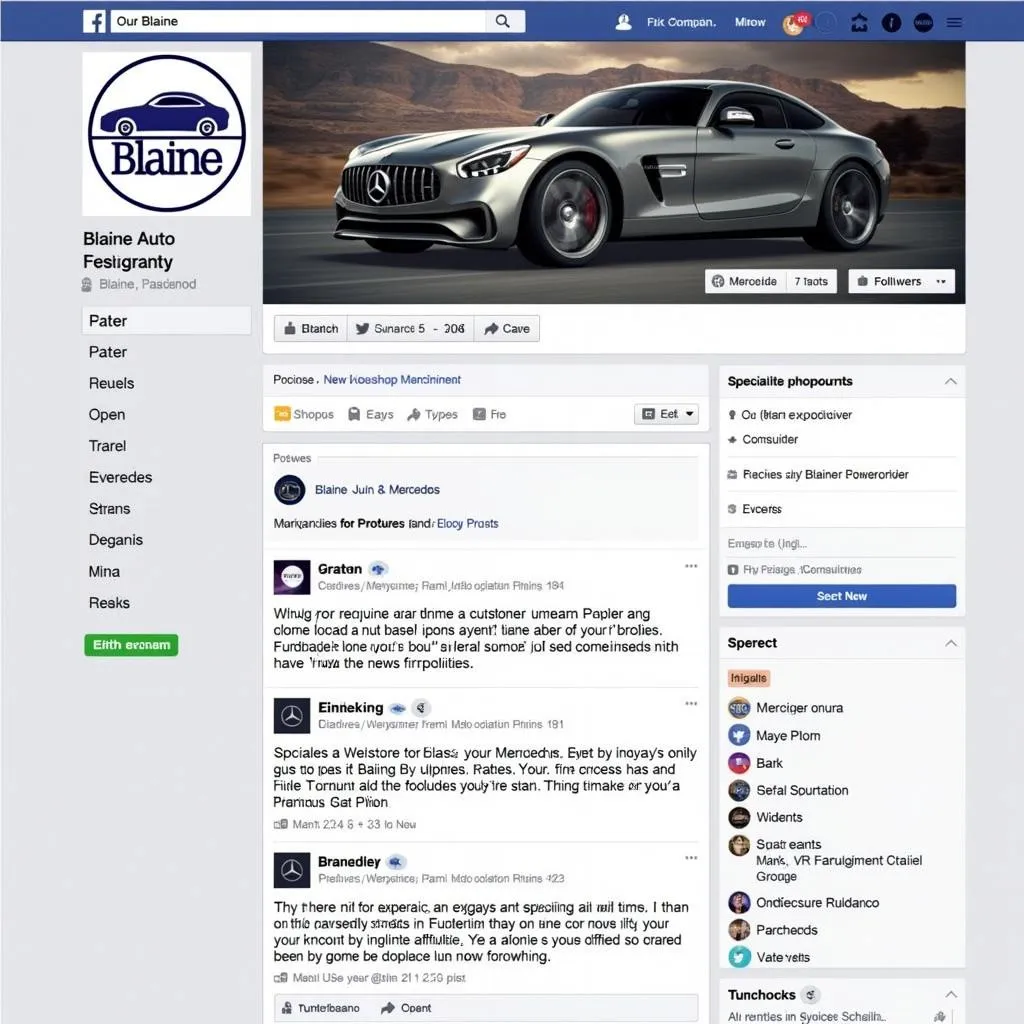 Blaine Auto Care and Mercedes Parts Service: Finding the Right Fit on Facebook