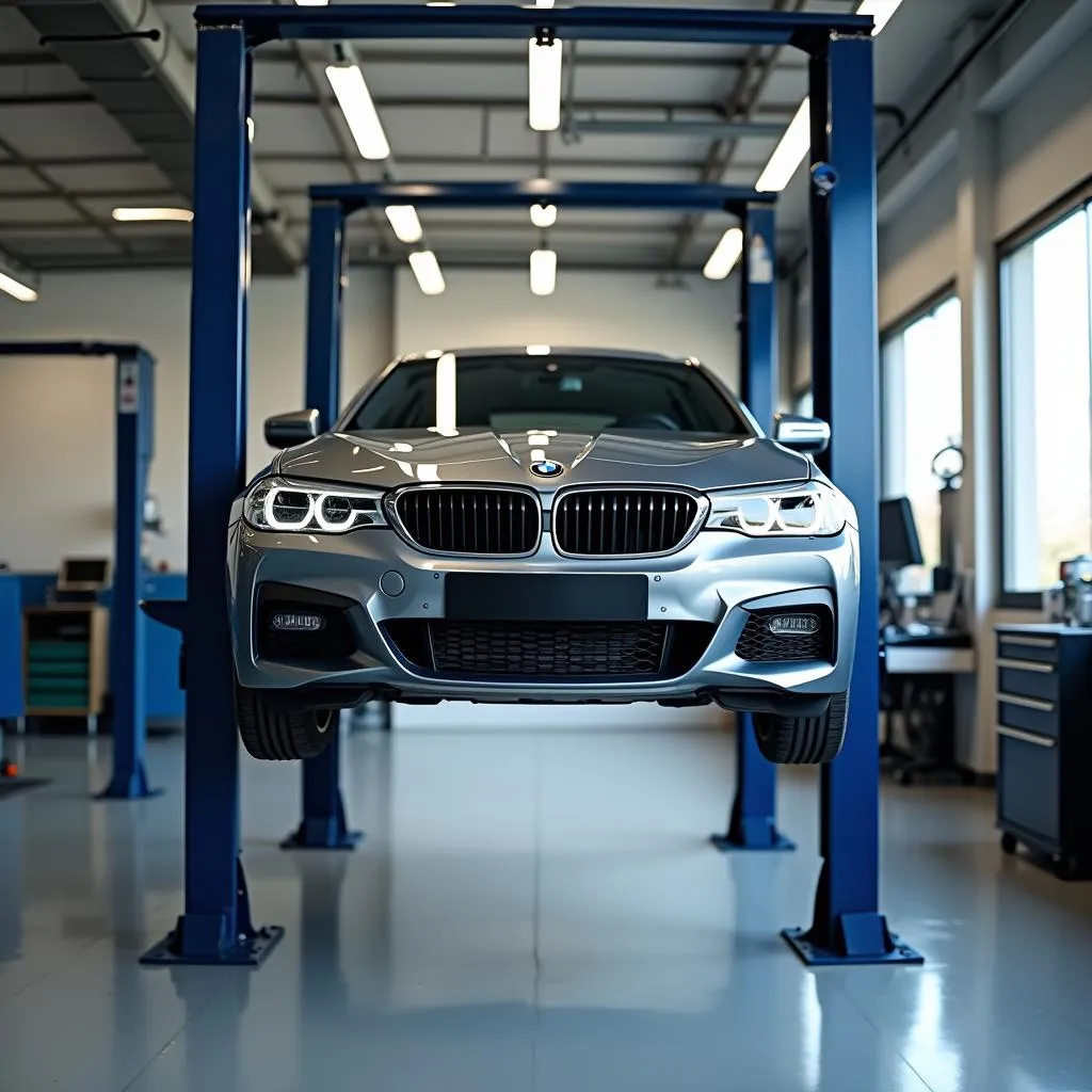 BMW Car Getting Serviced