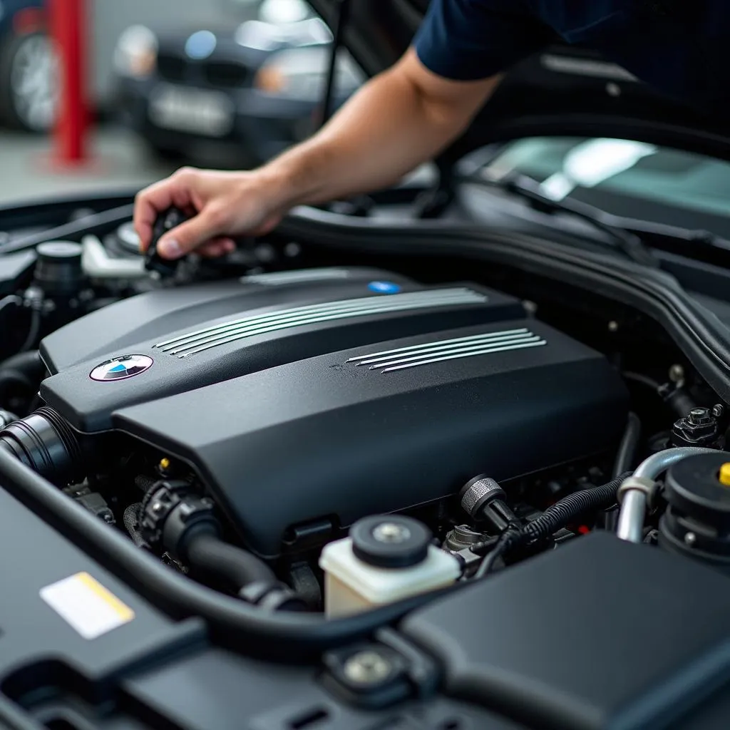 BMW Engine Compartment Maintenance