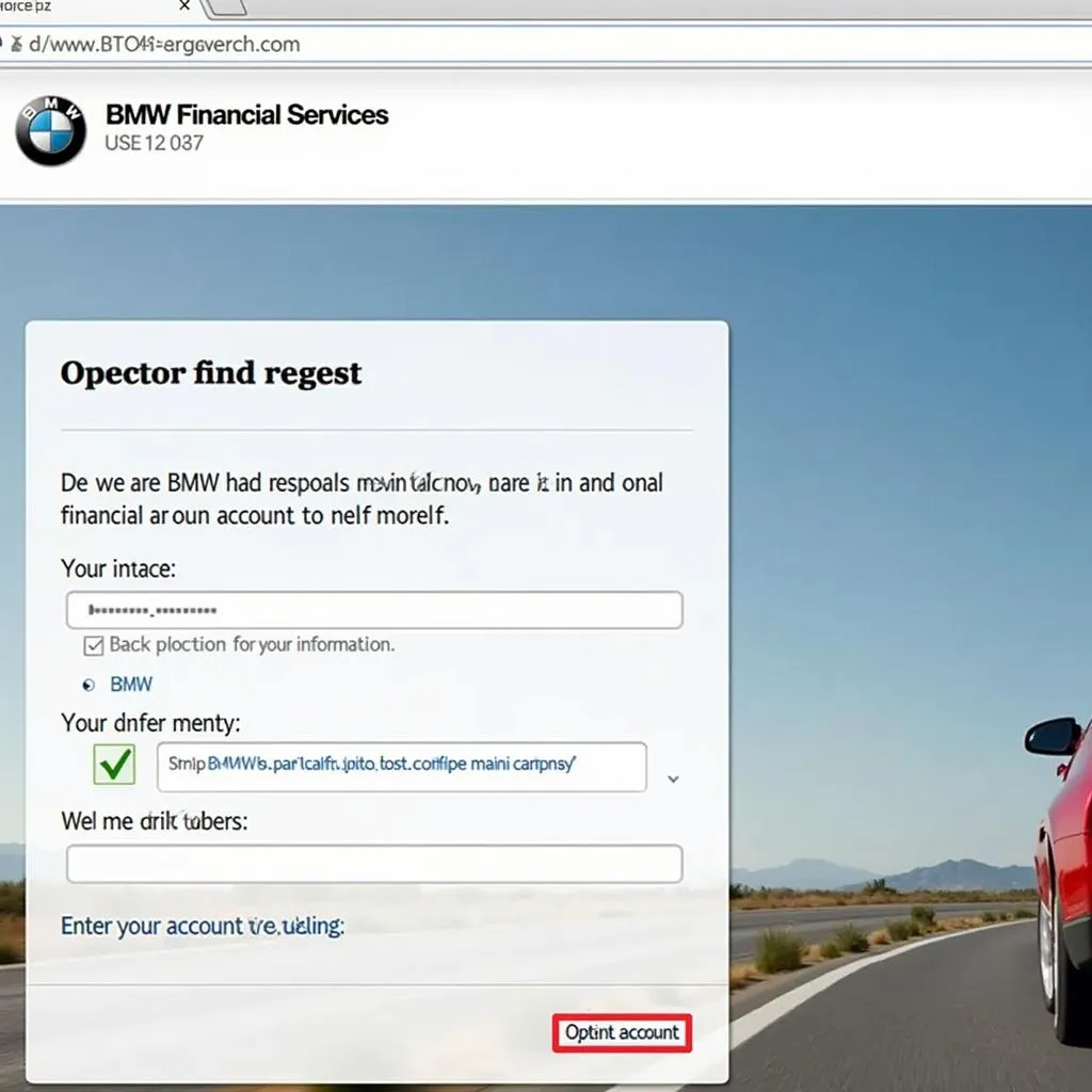 BMW Financial Services Account Login