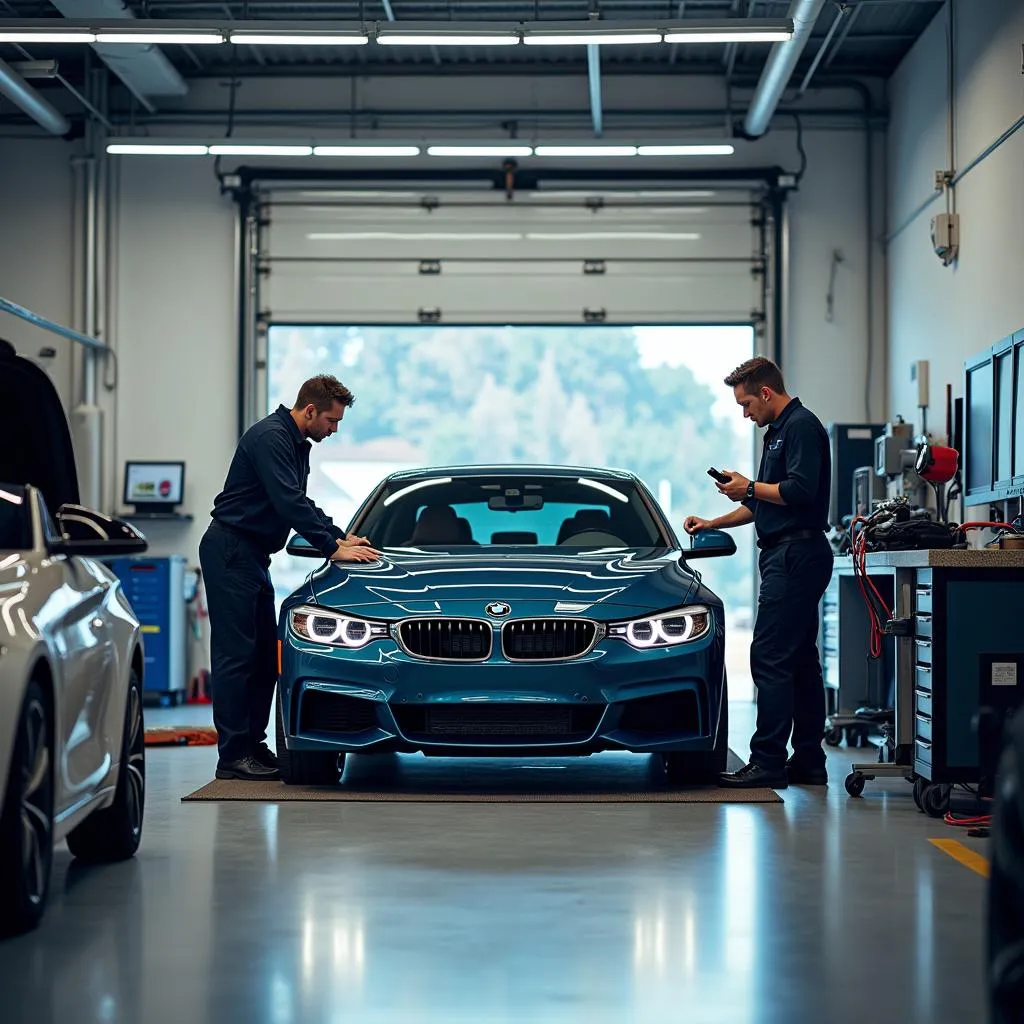 BMW Service Bay at Auto Mall