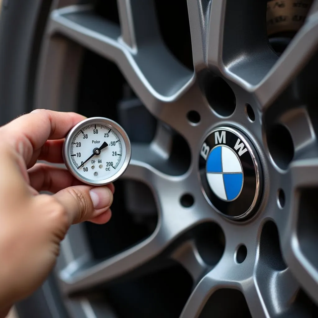 Checking BMW Tire Pressure