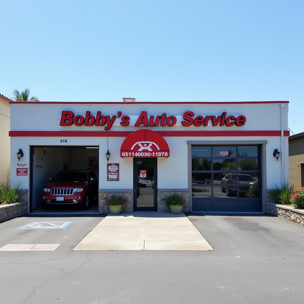 Modern and inviting exterior of Bobby's Auto Service Center