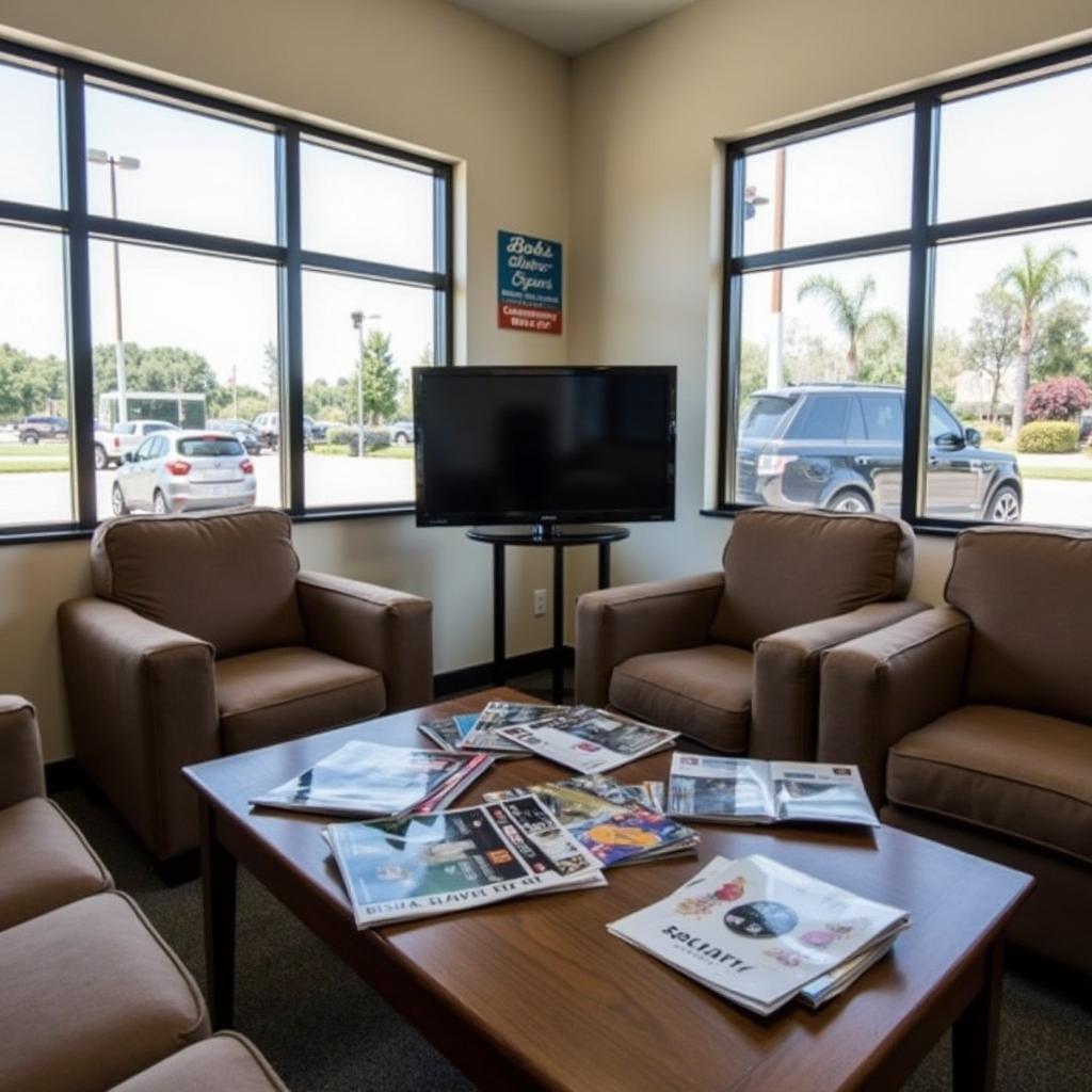 Comfortable waiting area at Bobs Auto Service