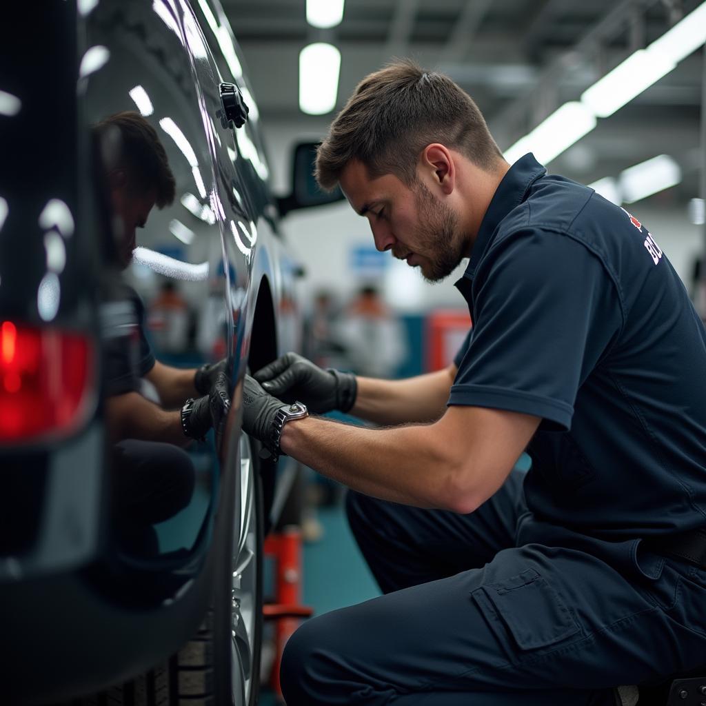 Boni Tire & Auto Service Technician Working