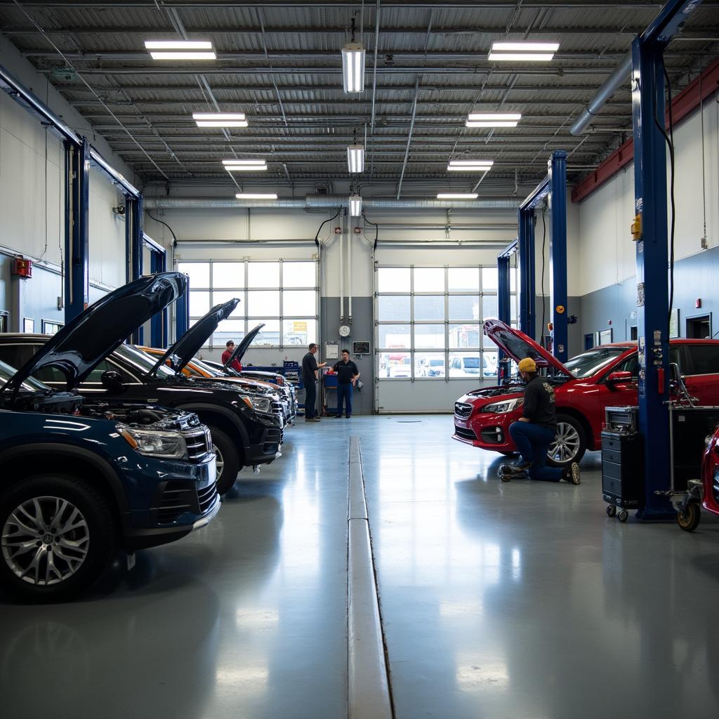 Modern Auto Repair Garage