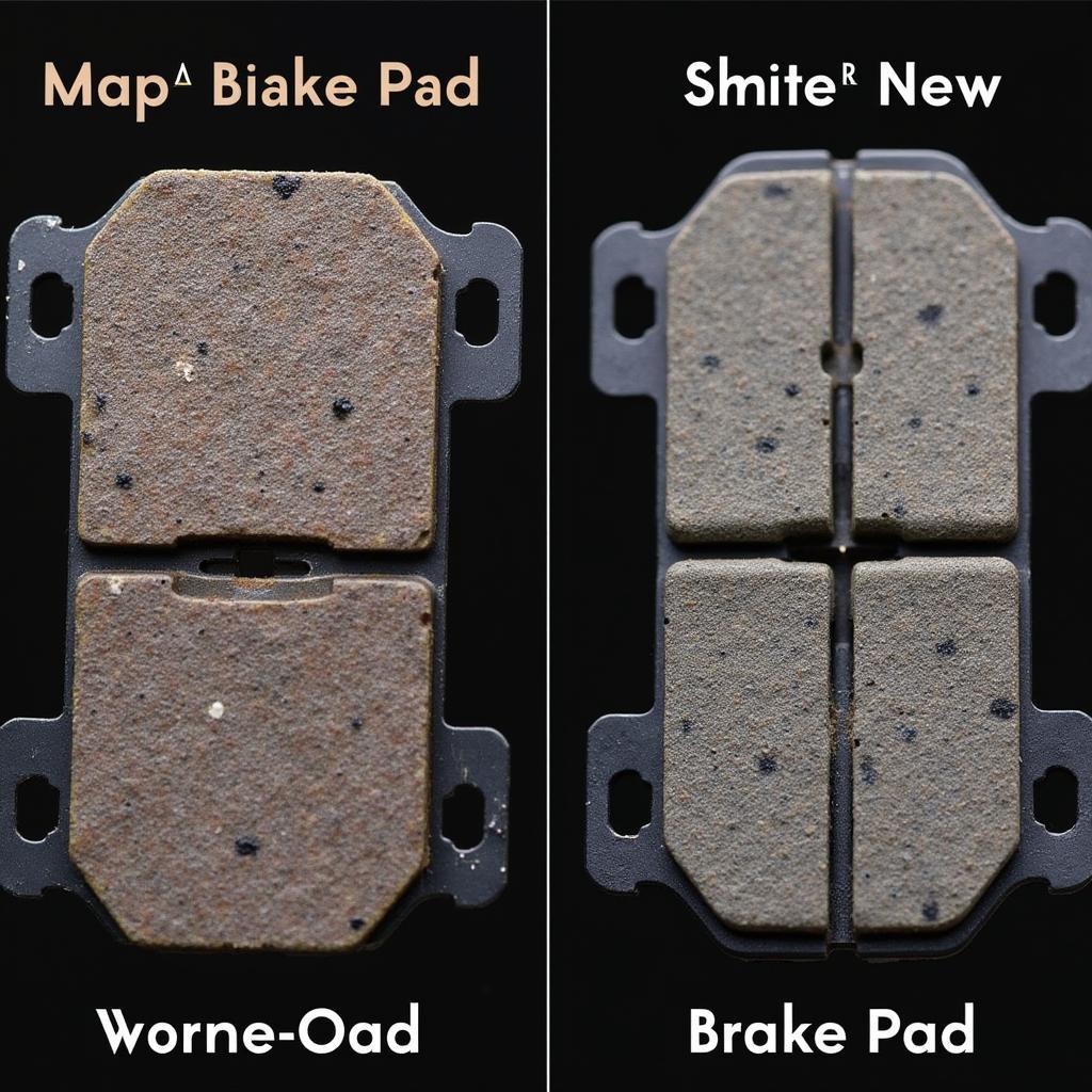 Worn vs. New Brake Pads