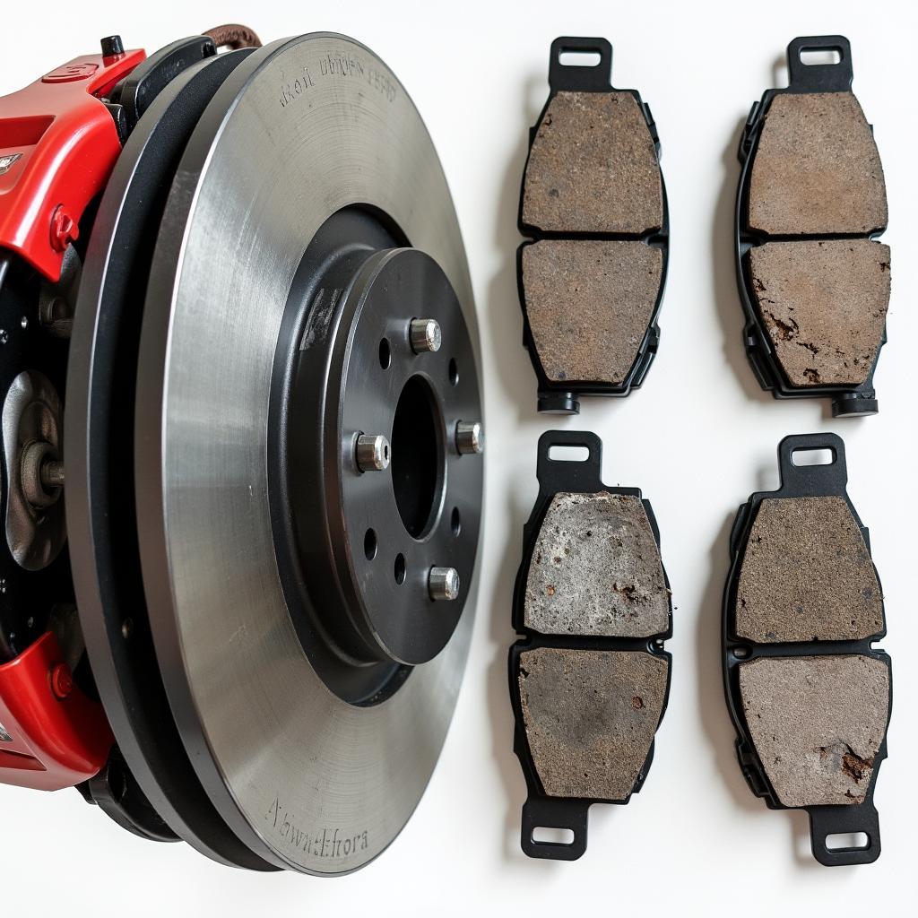 Car brake disc and pads replacement