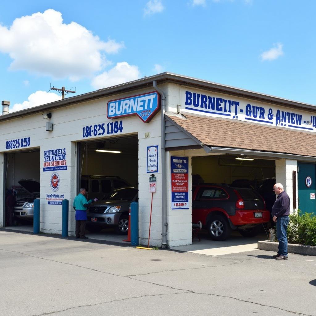 Burnett Family Tire Shop Storefront