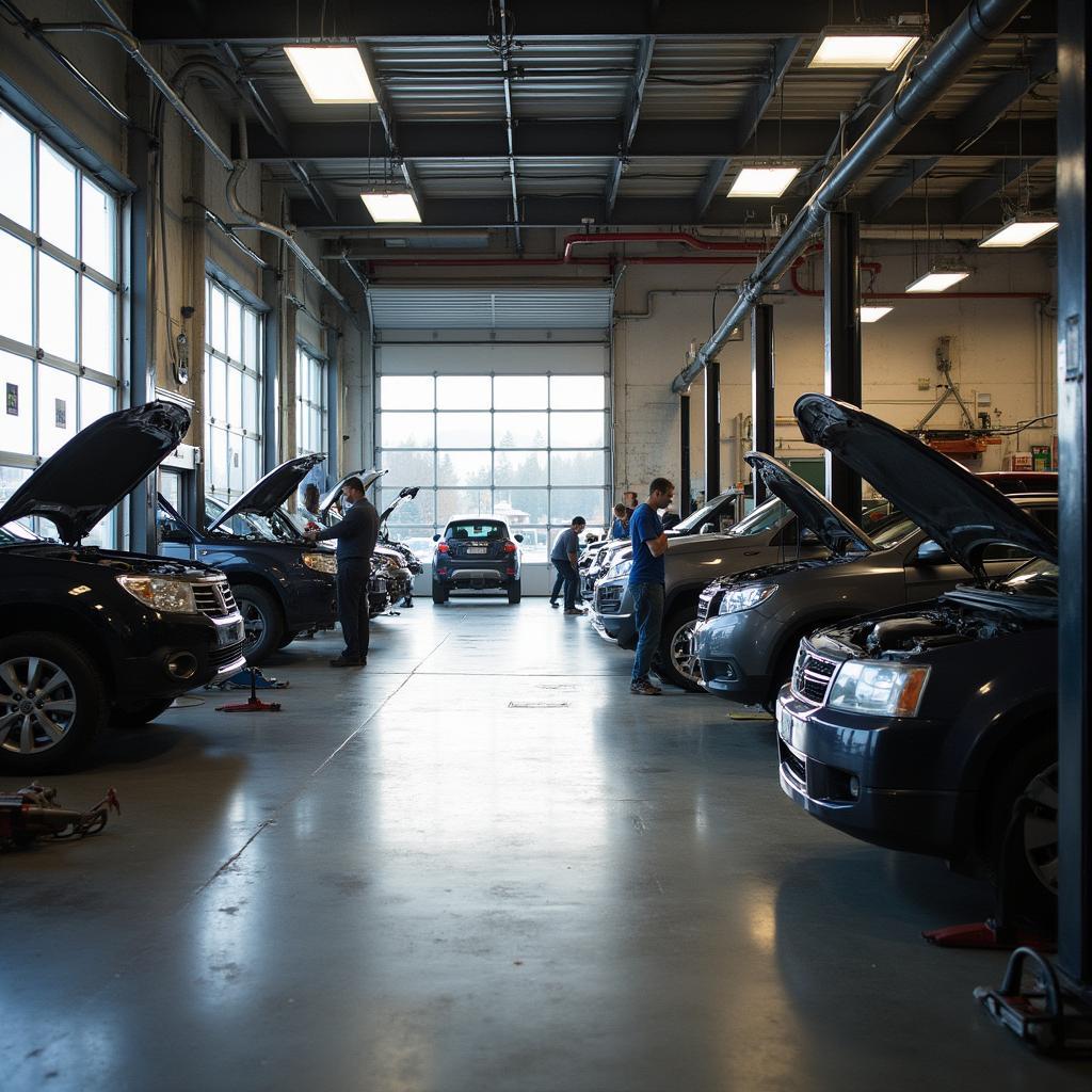 Campbell River Auto Service Shop in Action