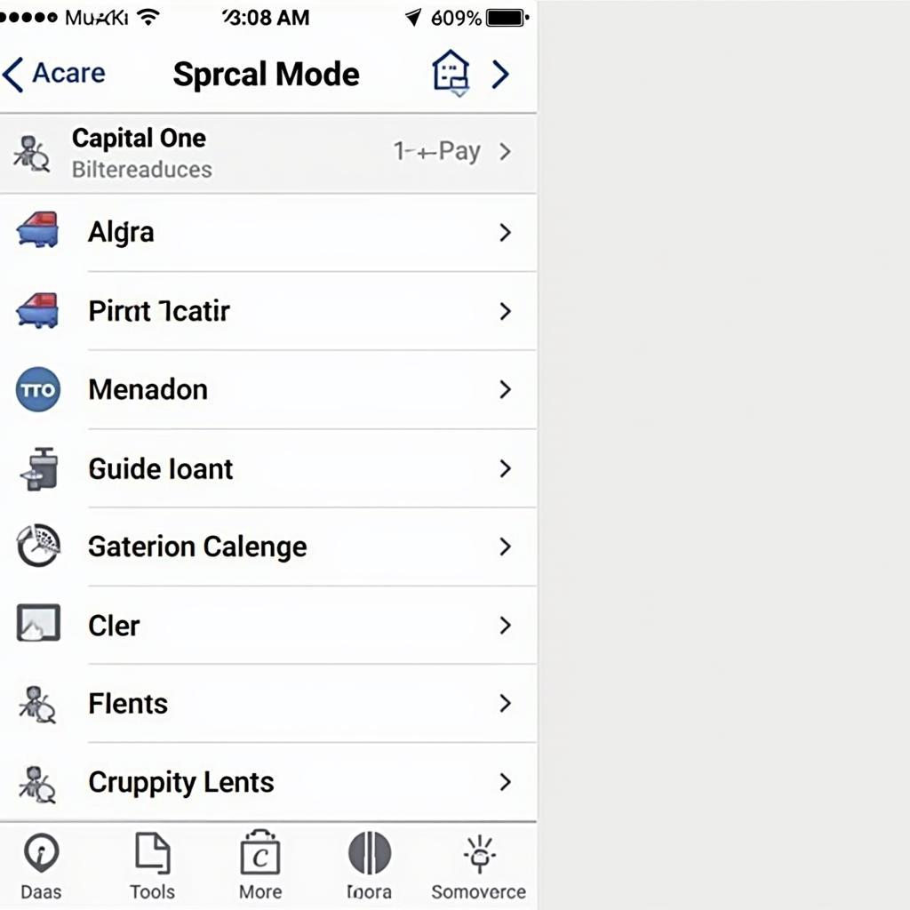 Capital One Mobile App Interface