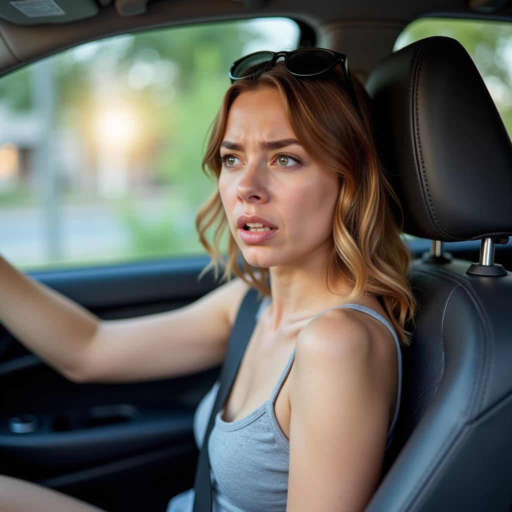 Car Blowing Warm Air