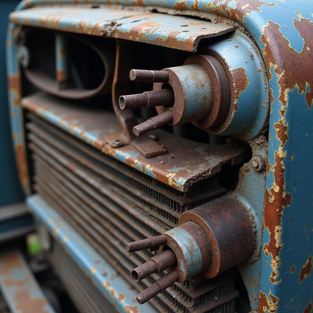 Damaged Car AC Condenser in India