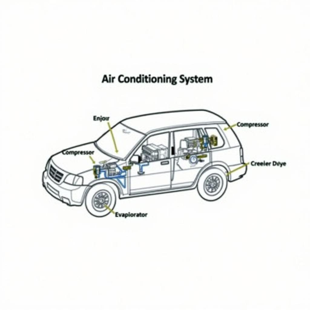 Car Air Conditioning System Components