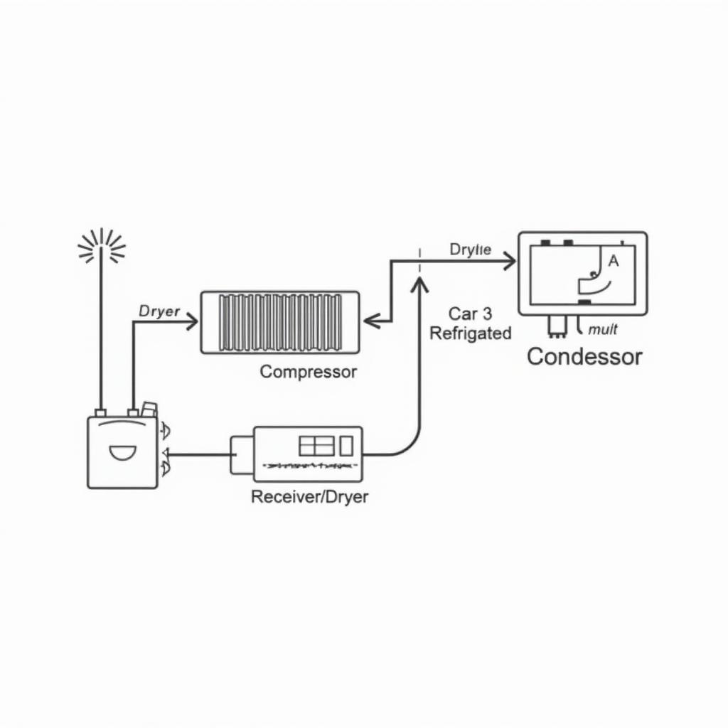 Car AC System Components